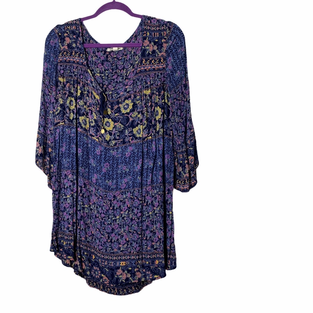 BILLABONG Boho Tassel Dress Size Petite Small